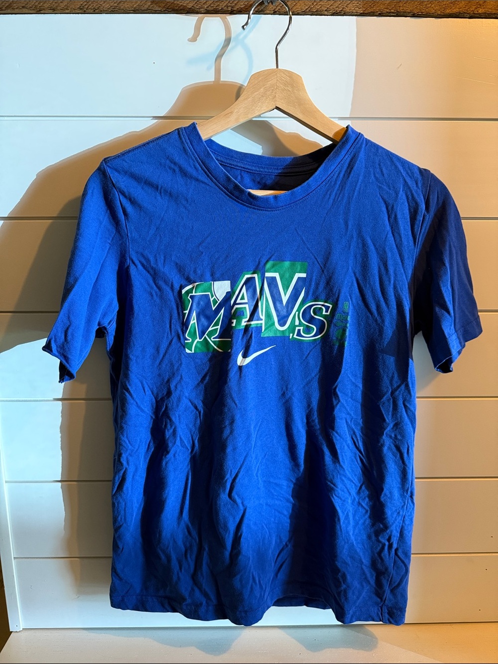 Nike Blue MAVS Graphic Short Sleeve Tee